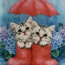 Схема вышивки «Под зонтом»