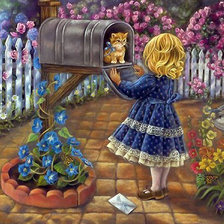 Схема вышивки «девочка»