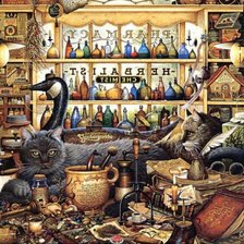 Схема вышивки «коты»