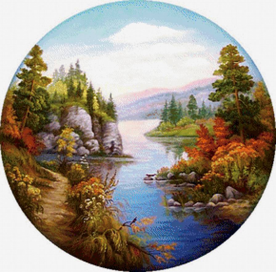 Певучие пейзажи России - пейзаж, картина - предпросмотр