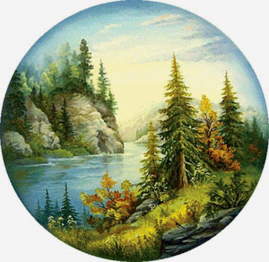 Певучие пейзажи России - картина, пейзаж - предпросмотр