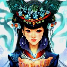 Схема вышивки «Восточная чародейка»