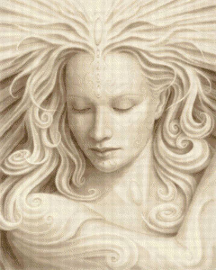 Девушка - девушка, фэнтези, абстракция - предпросмотр