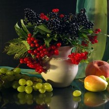 Схема вышивки «Ваза с черемухой»