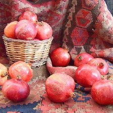 Схема вышивки «Натюрморт с гранатами.»