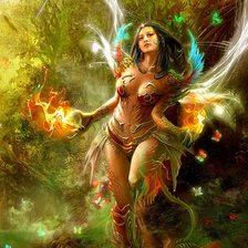 Схема вышивки «Лесная нимфа»