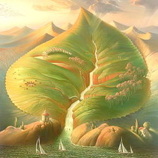 Схема вышивки «Фантазии от В.Куша (живопись)»