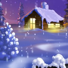 Схема вышивки «зима»