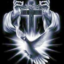 крест голубь