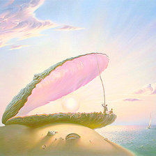 Схема вышивки «Свет жемчужины (живопись от В.Куша)»