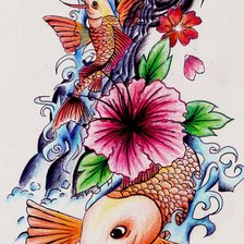 Схема вышивки «Японская живопись»