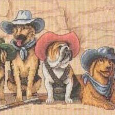 Схема вышивки «ковбои»