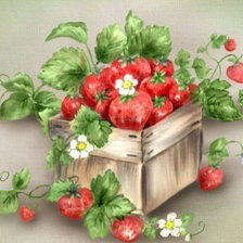 клубника в карзинке