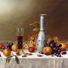 Натюрморт с китайской вазой.