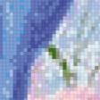 Предпросмотр схемы вышивки «птичка на цветке» (№511752)