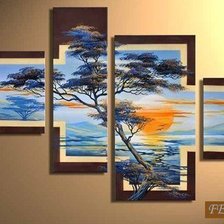 Схема вышивки «Закат»