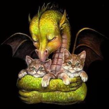 Схема вышивки «дракошка»