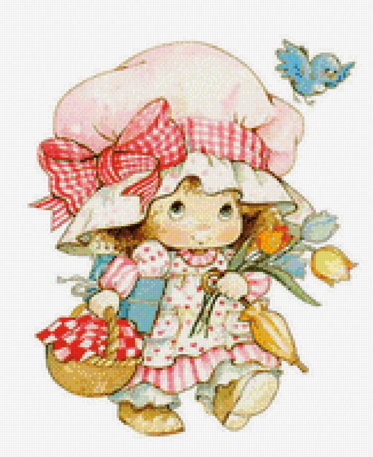 Малышка в чепчике - чепчик, малышка, дети - предпросмотр