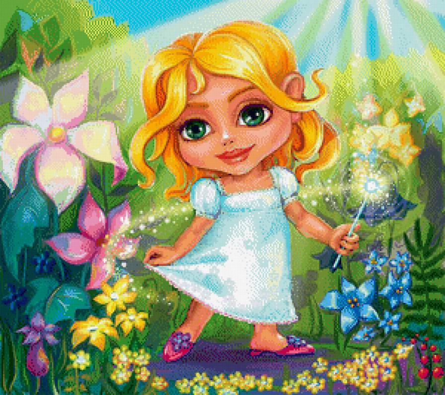 Маленькая фея - лето, сказка - предпросмотр