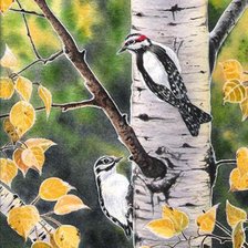 Схема вышивки «птички»