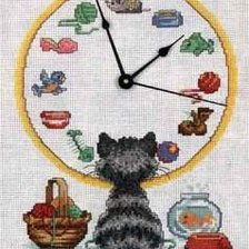 Схема вышивки «время обеда»