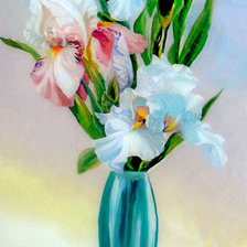 Схема вышивки «ирисы (200x100)3»