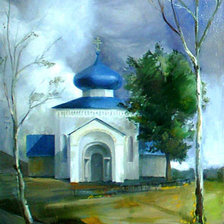 Схема вышивки «Церквушка»