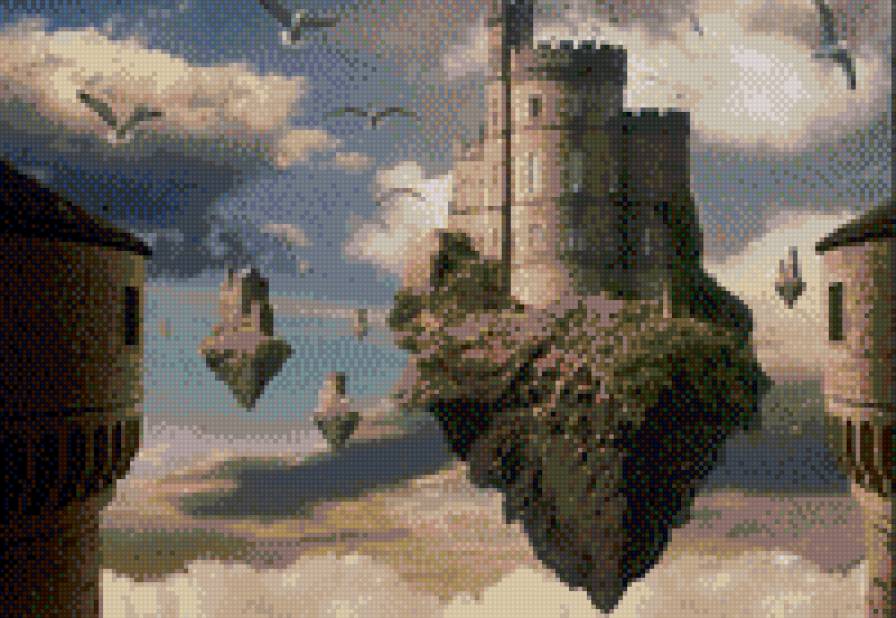 летающий замок - фэнтези - предпросмотр