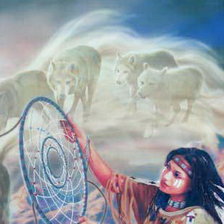 Схема вышивки «ловец снов часть 1»