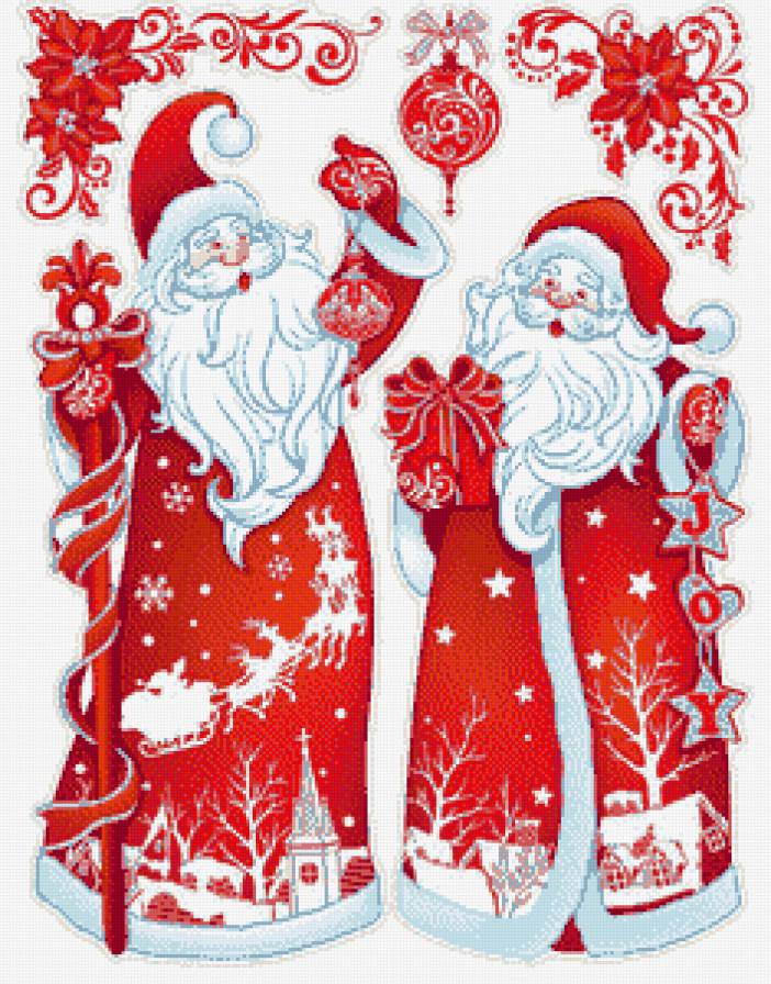 деды морозы - дед мороз, новый год - предпросмотр