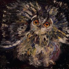 Схема вышивки «сова»