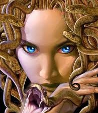 Схема вышивки «взгляд медузы гаргоны»