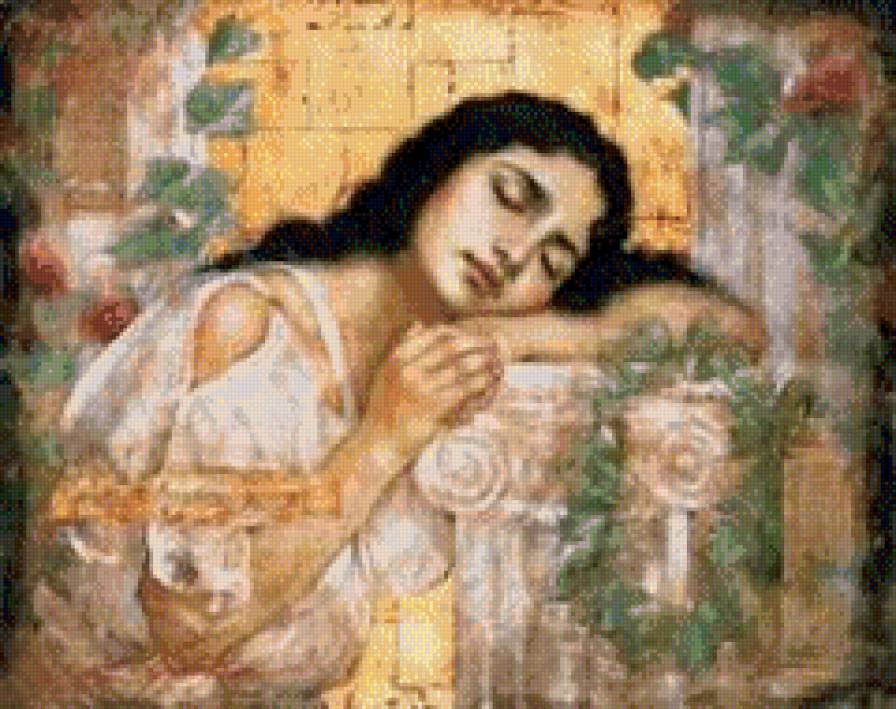 греческие мотивы - греция, живопись, женский образ, люди, девушка - предпросмотр