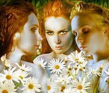 Схема вышивки «три грации»