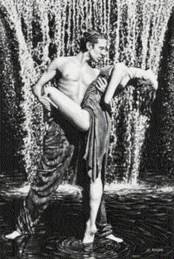 Танец под дождем - романтика, пара, монохром, дождь, люди, любовь, танец - предпросмотр