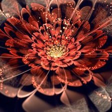 Схема вышивки «Цветы фентези1»