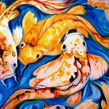 Схема вышивки «Рыбки»