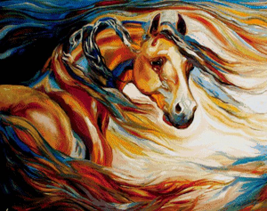 На ветру - лошади, животные, кони - предпросмотр