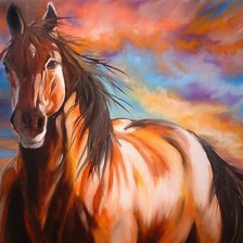 Схема вышивки «На закате»