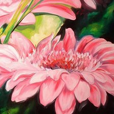 Схема вышивки «Герберы»