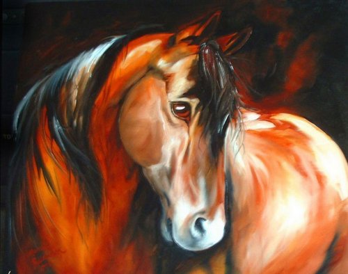 Улыбка лошадки - лошади, животные, кони - оригинал