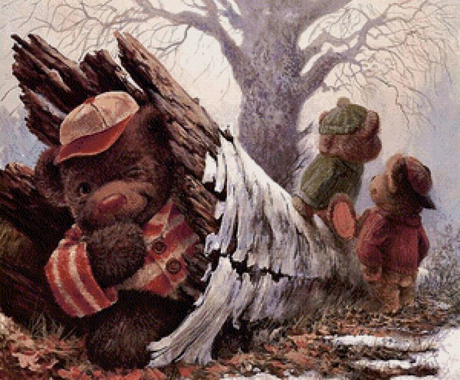 Мишка плутишка - теди, тедди, мишка, медведь - предпросмотр