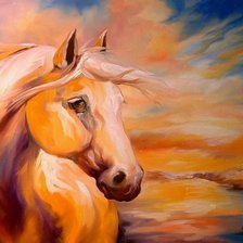 Схема вышивки «На фоне заката»