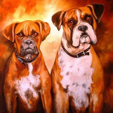 Схема вышивки «Друзья»