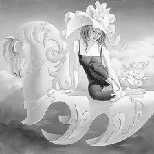 Схема вышивки «Женский образ (живопись)»