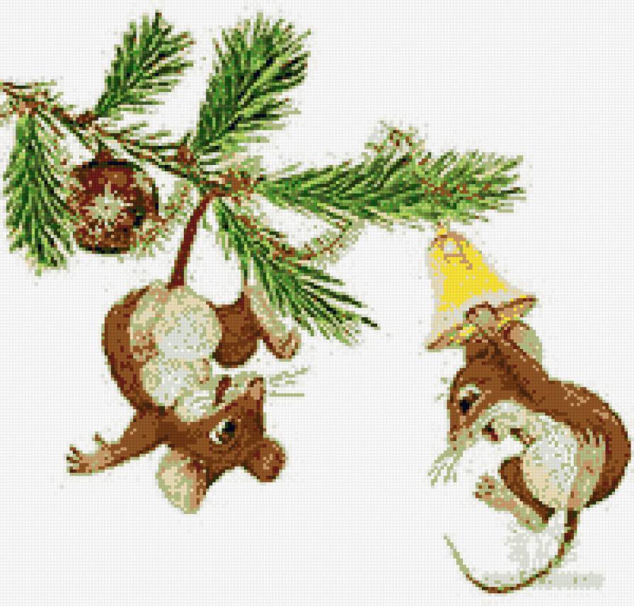 Год мыши. - животные, мышка, новый год, детям. - предпросмотр