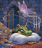 Схема вышивки «Дракон и фея ночи.»