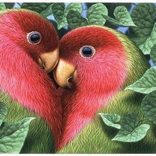 Схема вышивки «птицы»