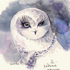 Схема вышивки «сова»