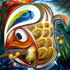 Схема вышивки «Рыбка»